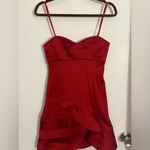 Red Mini BCBGMaxAzaria Dress Size 2